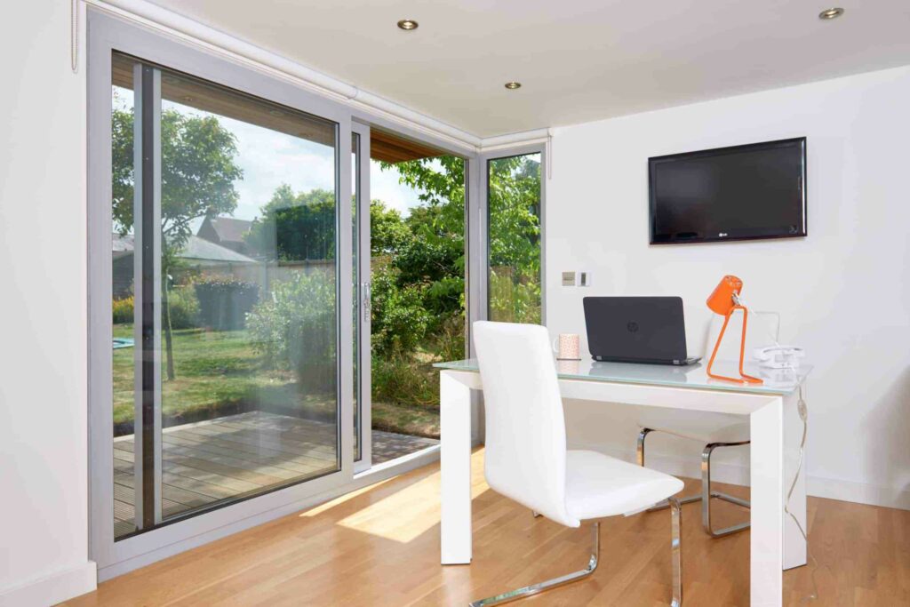 Maximise productivity and eliminate a hellish commute by having a stunning garden office room such as this by eDEN Garden Rooms at the bottom of your garden.