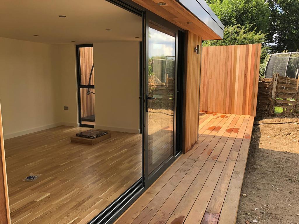 Completed garden room interior, Thames Ditton - Surrey 